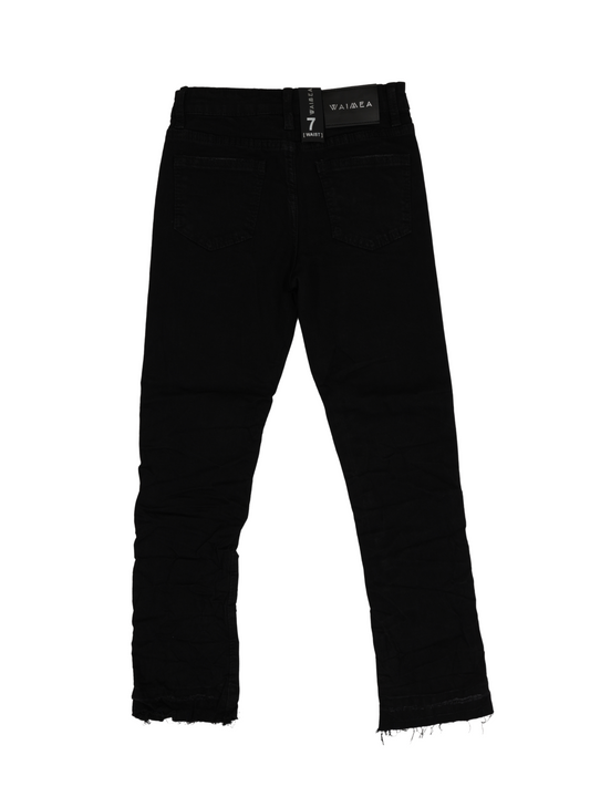 Kids Stacked Jeans Jet Black