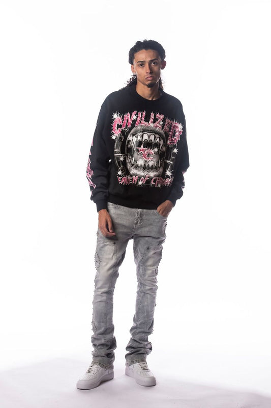 HEAVEN OF CHROME CREW NECK (CV6134)