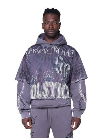 LUXE CLUB MESH 2-FER HOODIE FO25674