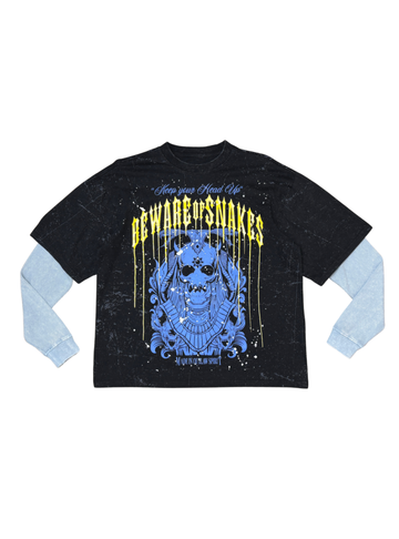 BEWARE OF SNAKES Long Tee (GN4092)