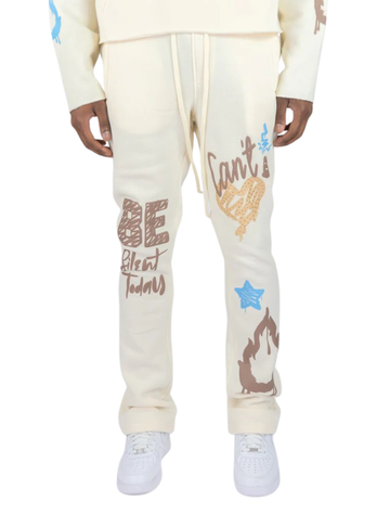 'Can't Be' Stacked Fleece Sweatpants