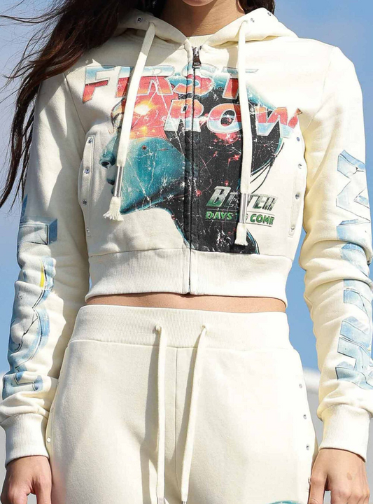 POST HUMAN NEW BORN HOODIE ZIPUP (FRLF2405)