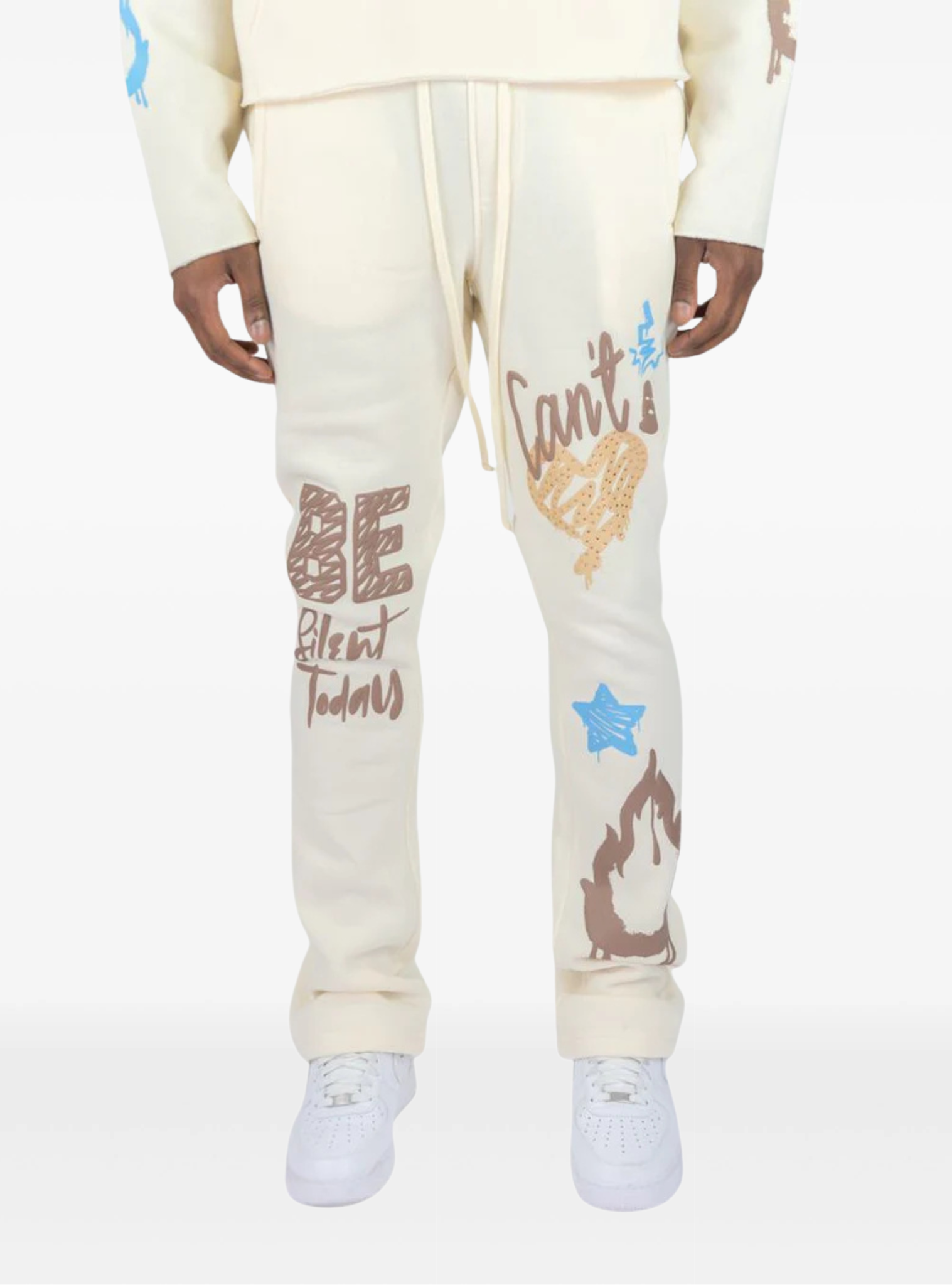 'Can't Be' Stacked Fleece Sweatpants (152-417)