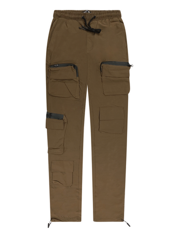 Brown Nylon Joggers