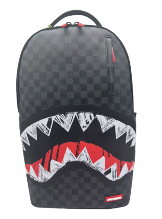 SCRIBBLE SHARK BACKPACK (B7102)
