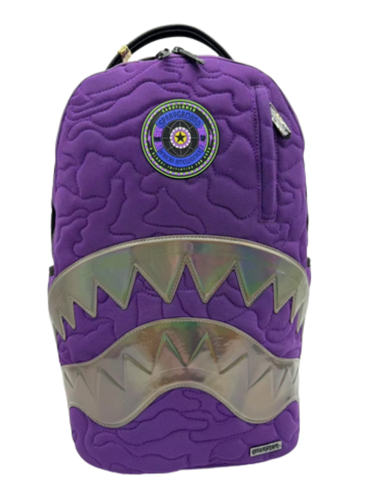 AI QUILTED IRIDESCENT BACKPACK (B7717)
