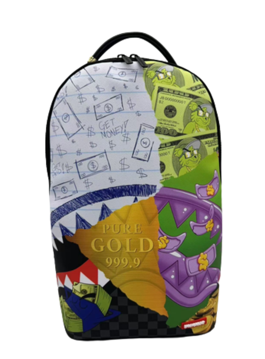 MEAN MONEY COLLAGE BACKPACK (B8308)