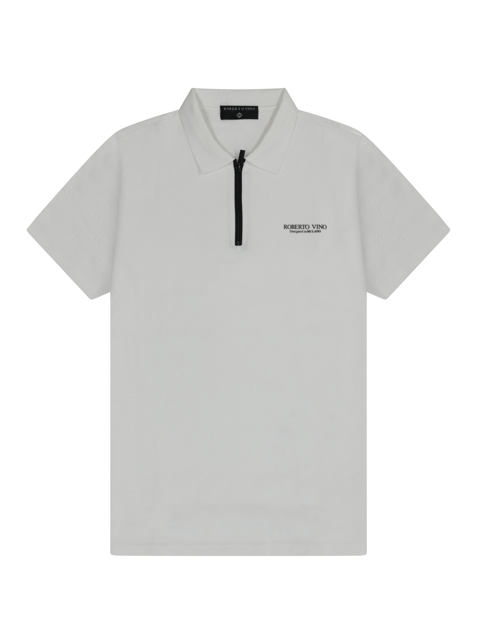 RV Knitted Polo – White