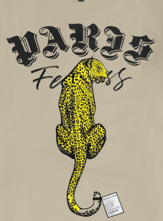 Cheetah Tee - Beige