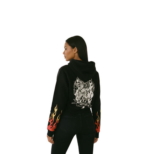 Tiger flame zip hoodie (EHW1800-72)