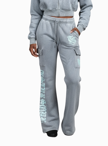 Red Fox Stacked Cargo Pants - Khaki