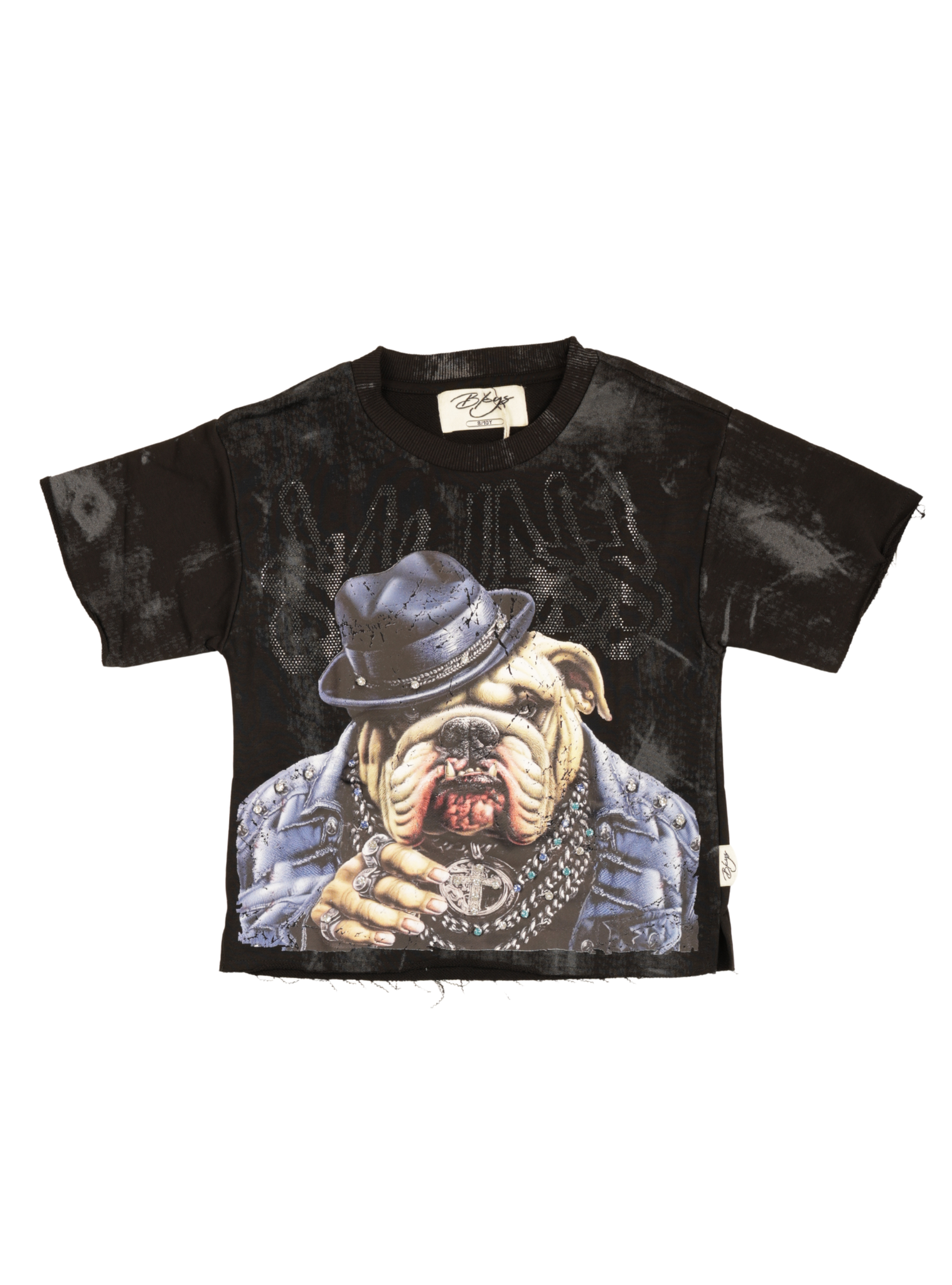 Boys say less cropped tee (T1441B)