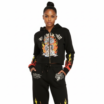 Tiger flame zip hoodie (EHW1800-72)