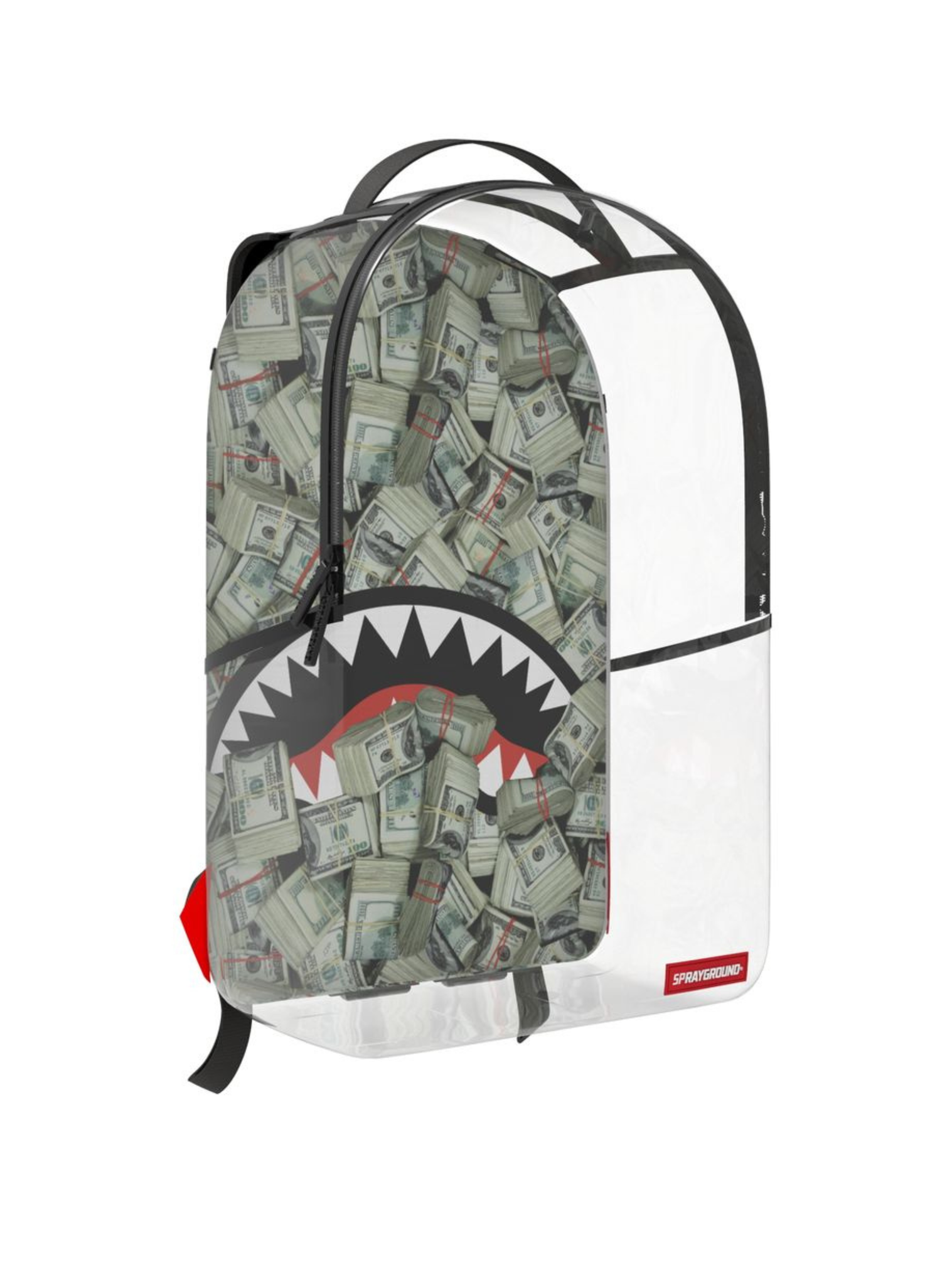 MONEY PILE DLXS CLEAR BACKPACK
