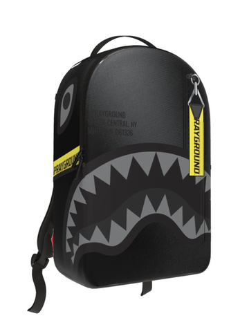 SHARK CENTRAL YELLOW TAPE DLX SATIN BACKPACK
