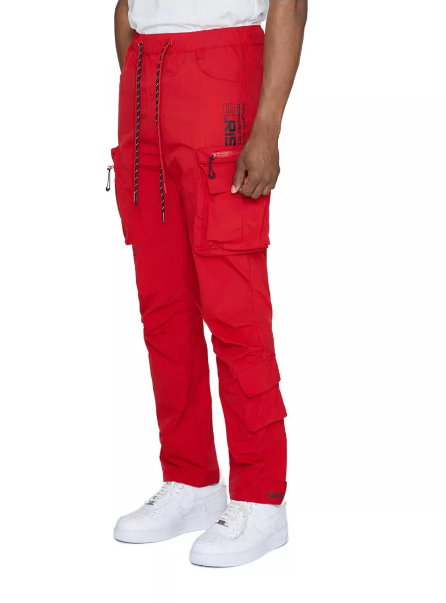 Open Bottom Utility Men Nylon Pants