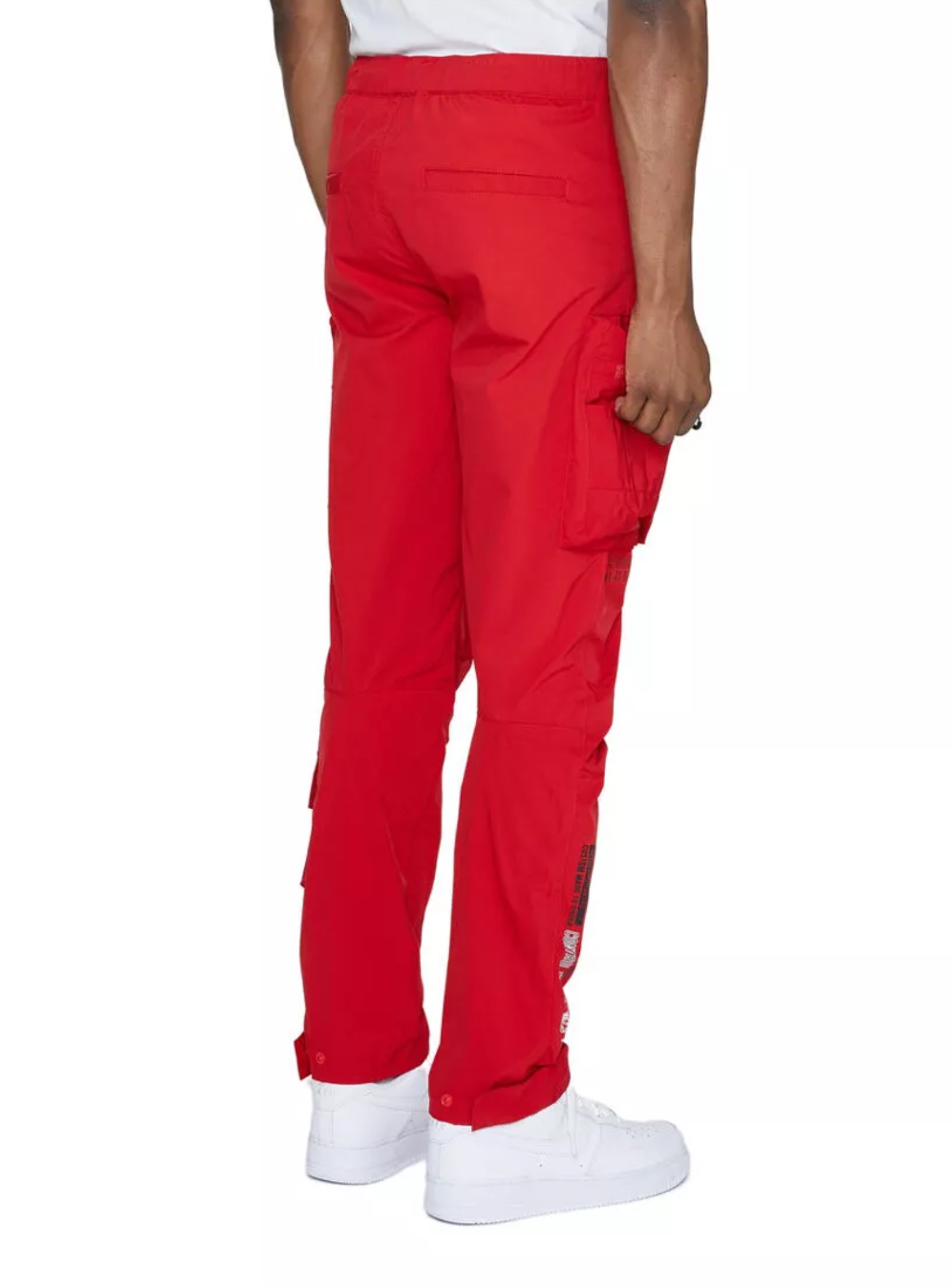 Open Bottom Utility Men Nylon Pants