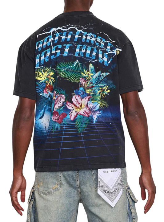 Washed Earth First Flower tee