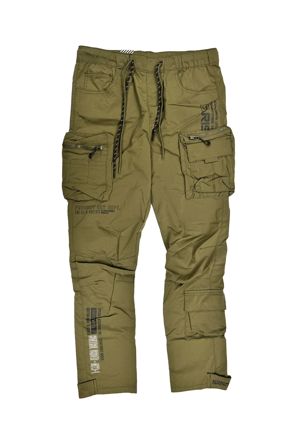 Open Bottom Utility Men Nylon Pants