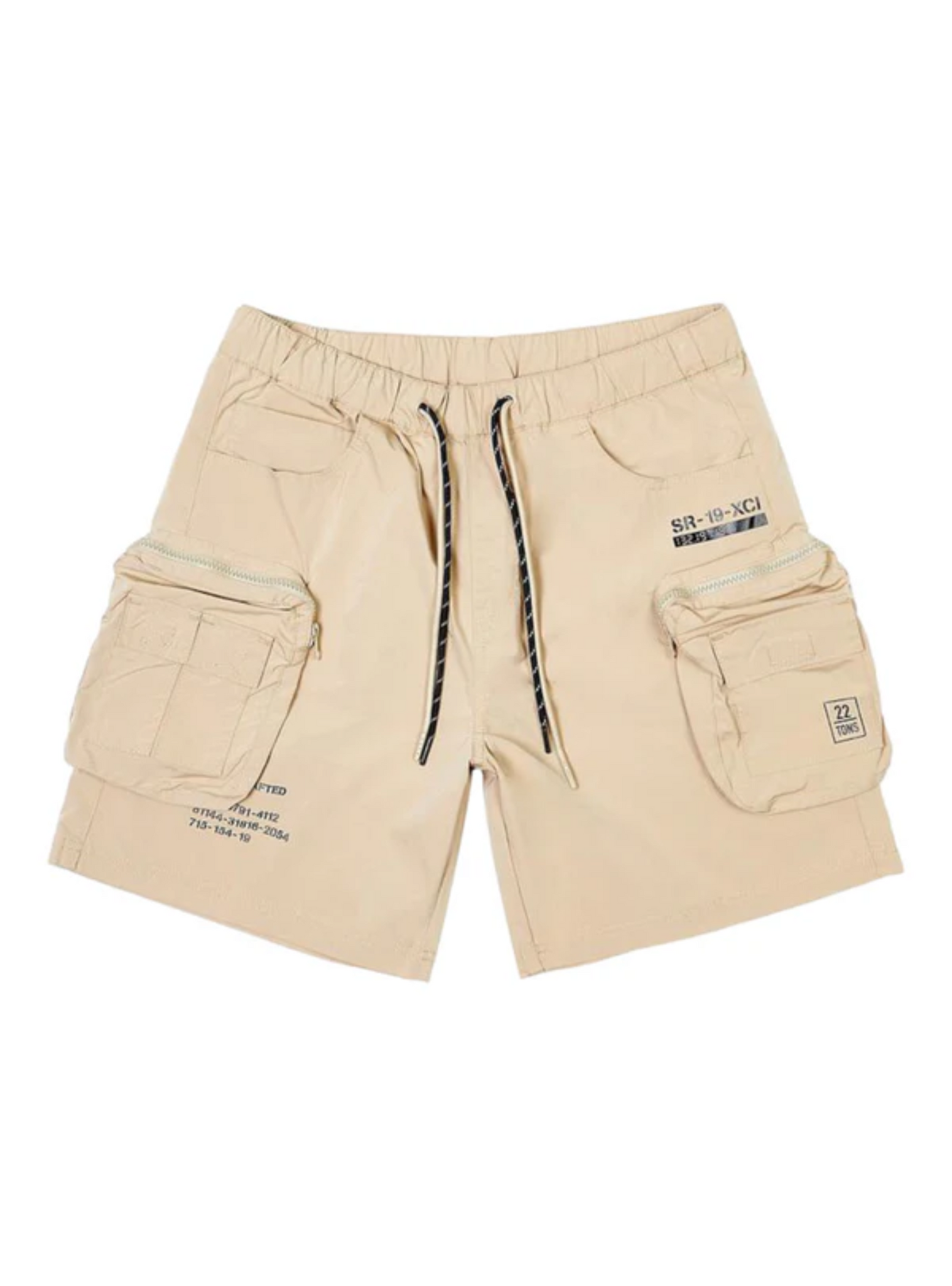 Printed Utility Lounge Windbreaker Shorts