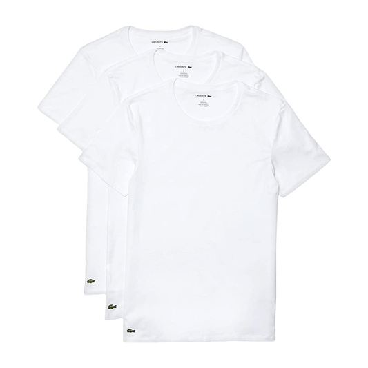 White  Crew Neck Slim T-Shirts (3 Pack)